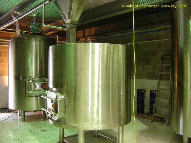 A picture of the brewing plant of VOG Brewery