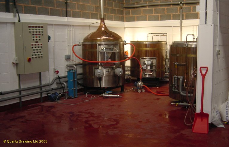 A picture of the brewing plant of Quartz Brewing Ltd