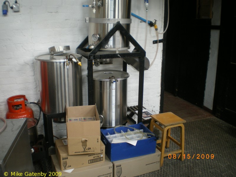 A picture of the brewing plant of Lovibond's Brewery Ltd