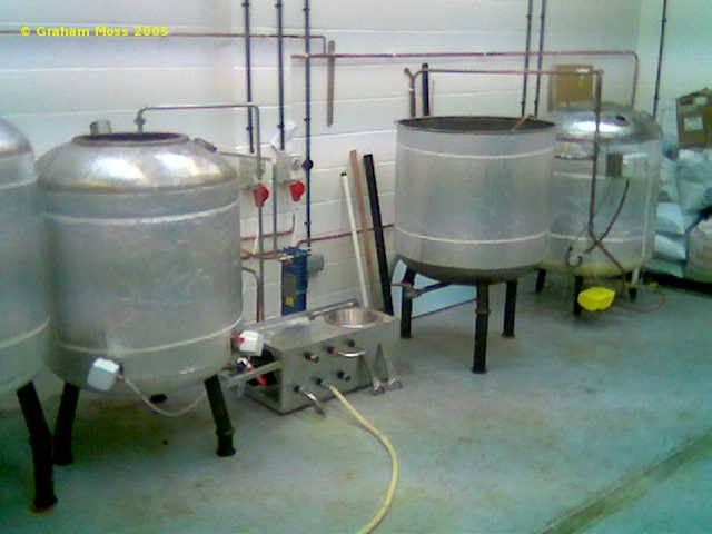 A picture of the brewing plant of Burford Brewery Ltd
