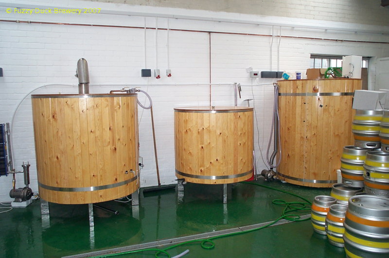 A picture of the brewing plant of Fuzzy Duck Brewery Ltd