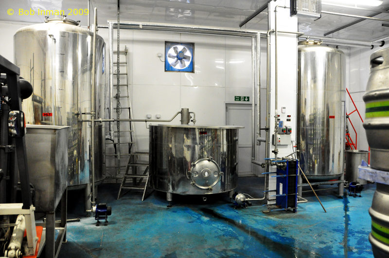 A picture of the brewing plant of Bowman Ales Ltd