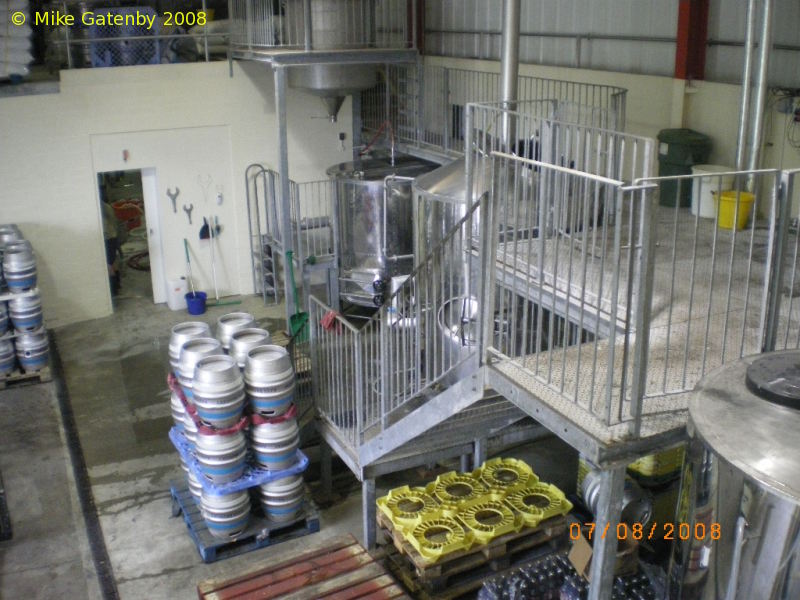 A picture of the brewing plant of Bays Brewery Ltd