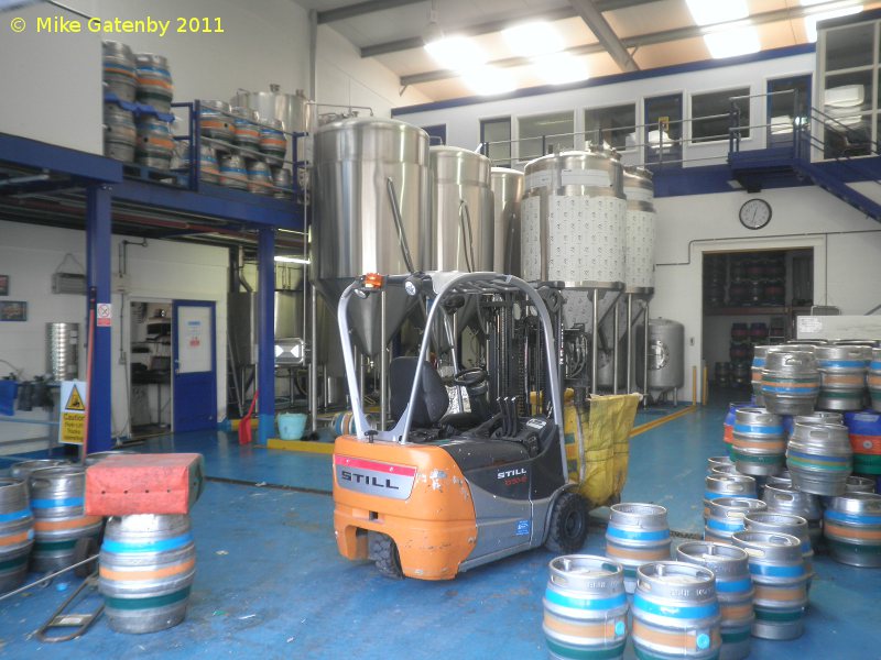 A picture of the brewing plant of Blue Monkey Brewing Ltd