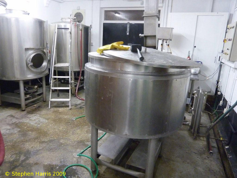 A picture of the brewing plant of Brodies Beers