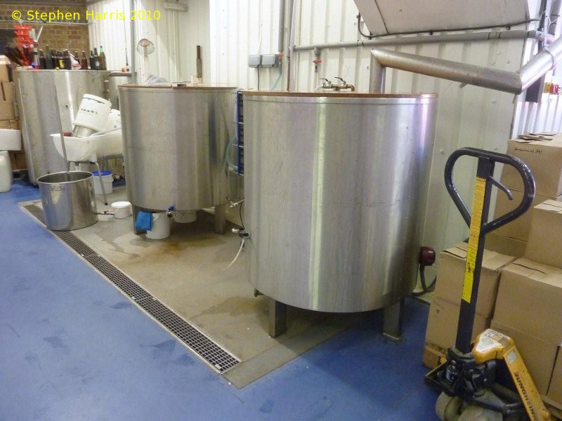 A picture of the brewing plant of The Kernel Brewery