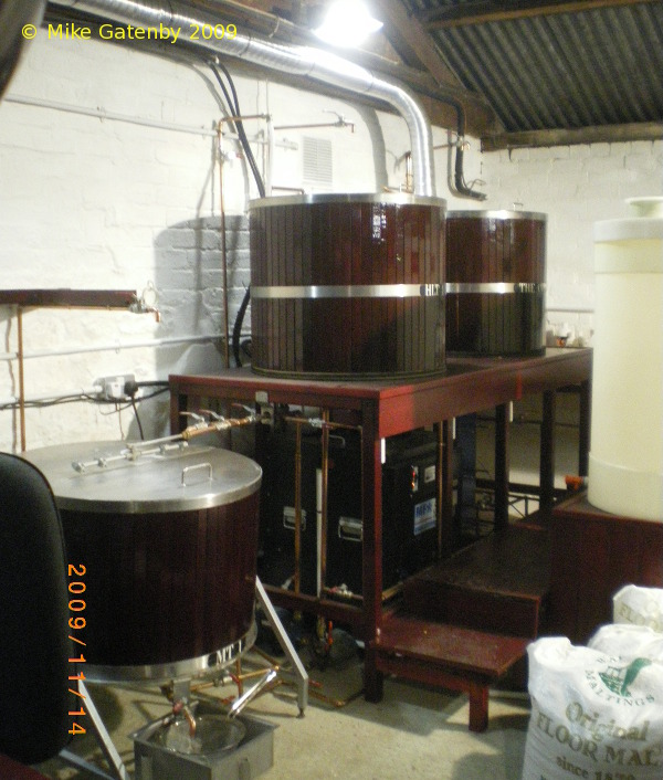 A picture of the brewing plant of Thame Brewery