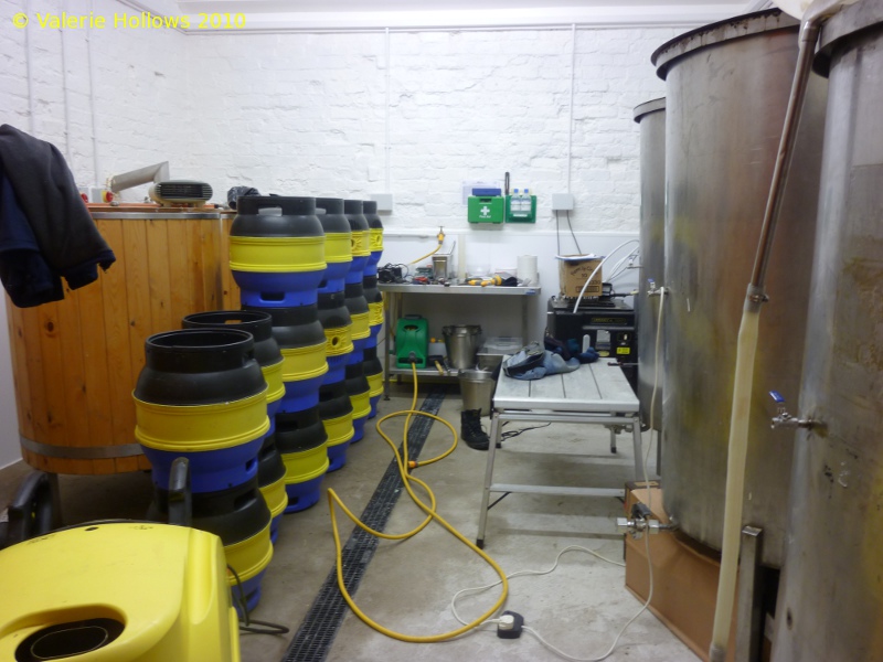 A picture of the brewing plant of Hop Vine Brewery