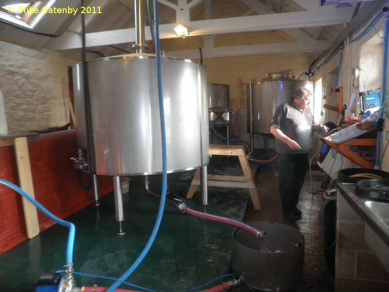 A picture of the brewing plant of The Shottle Farm Brewery