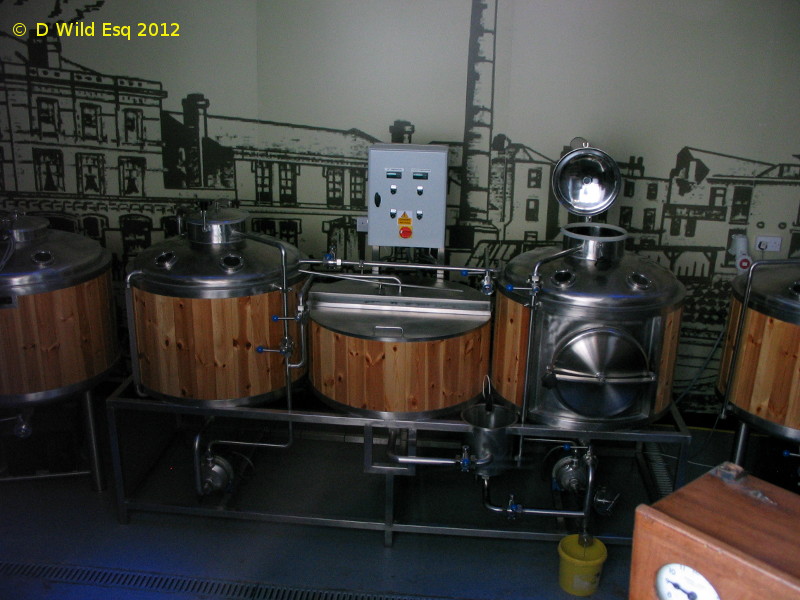 A picture of the brewing plant of The Tír Dhá Ghlas Brewing Company