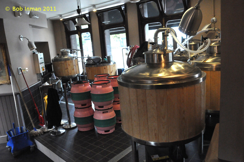 A picture of the brewing plant of The Botanist Brewery & Kitchen