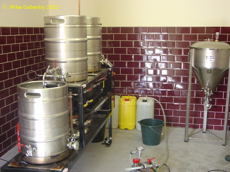 A picture of the brewing plant of Firefly Brewery