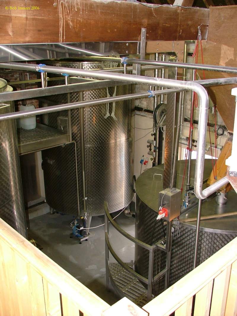 A picture of the brewing plant of Hogs Back Brewery Ltd