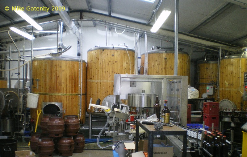 A picture of the brewing plant of Keltek Brewery