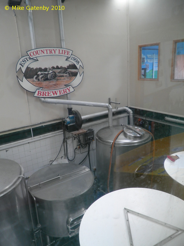 A picture of the brewing plant of Country Life Brewery