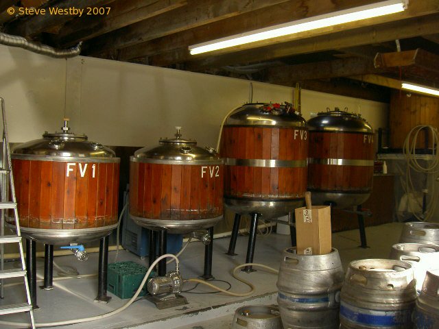 A picture of the brewing plant of Moulin Inn & Brewery