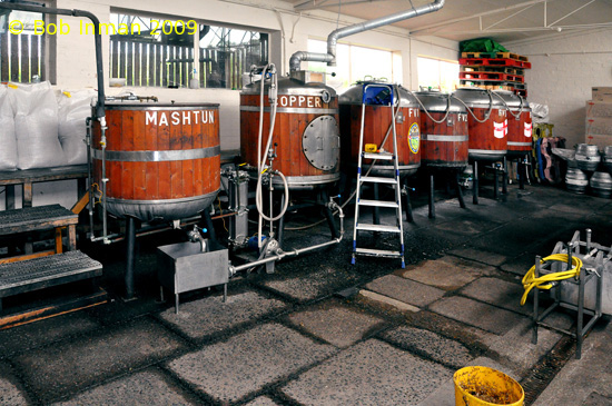 A picture of the brewing plant of St George's Brewery Ltd