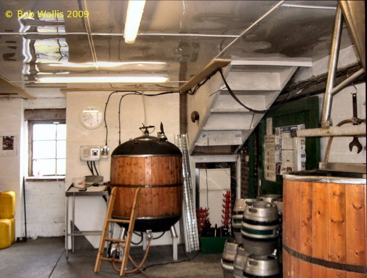 A picture of the brewing plant of Golcar Brewery