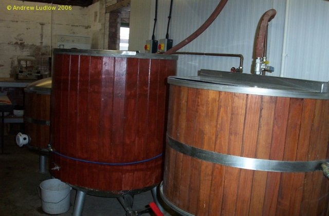 A picture of the brewing plant of Poachers Brewery