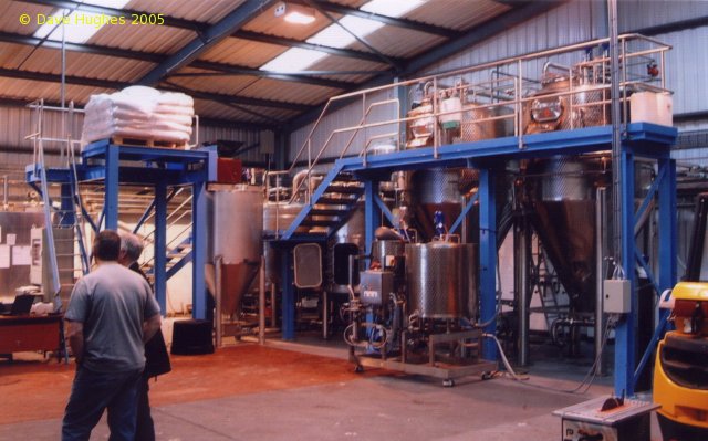 A picture of the brewing plant of George Wright Brewing Company