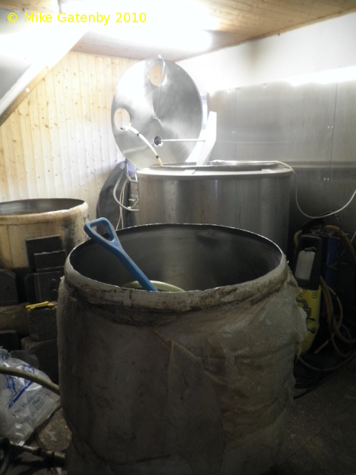 A picture of the brewing plant of Whalebone Brewery