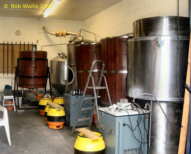 A picture of the brewing plant of Southport Brewery