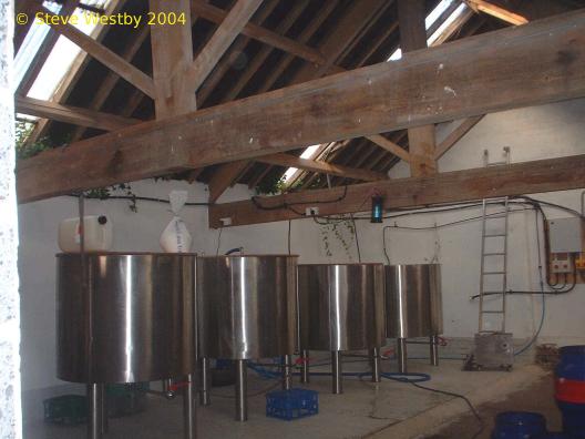 A picture of the brewing plant of WF6 Brewing Company