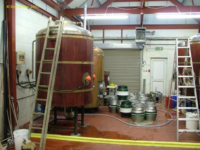 A picture of the brewing plant of Twickenham Brewery
